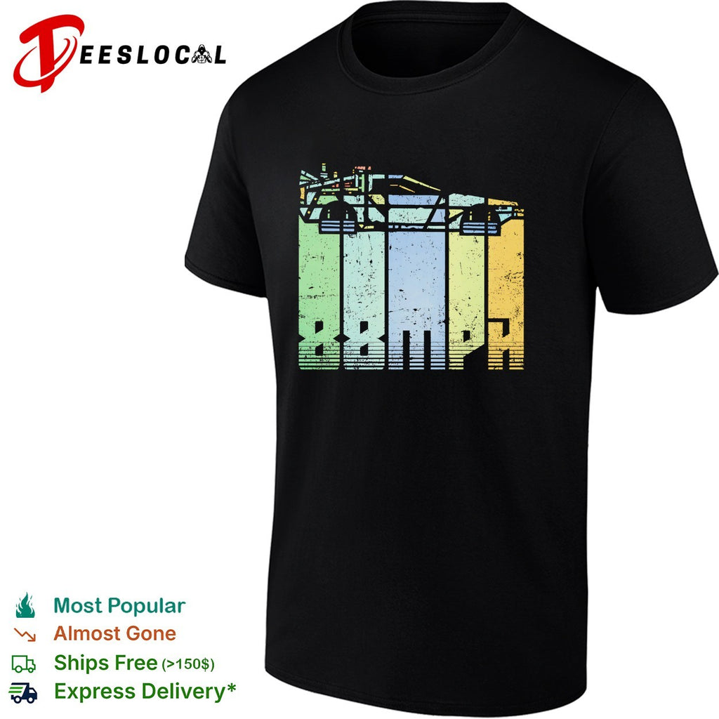 DeLorean from Back to the Future 88MPH vintage Time Machine shirt