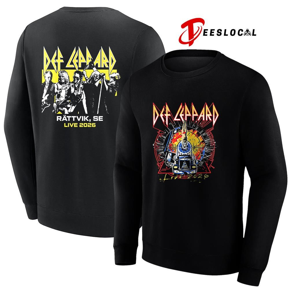 Def Leppard tour UK and EU Rattvik Sweden event shirt