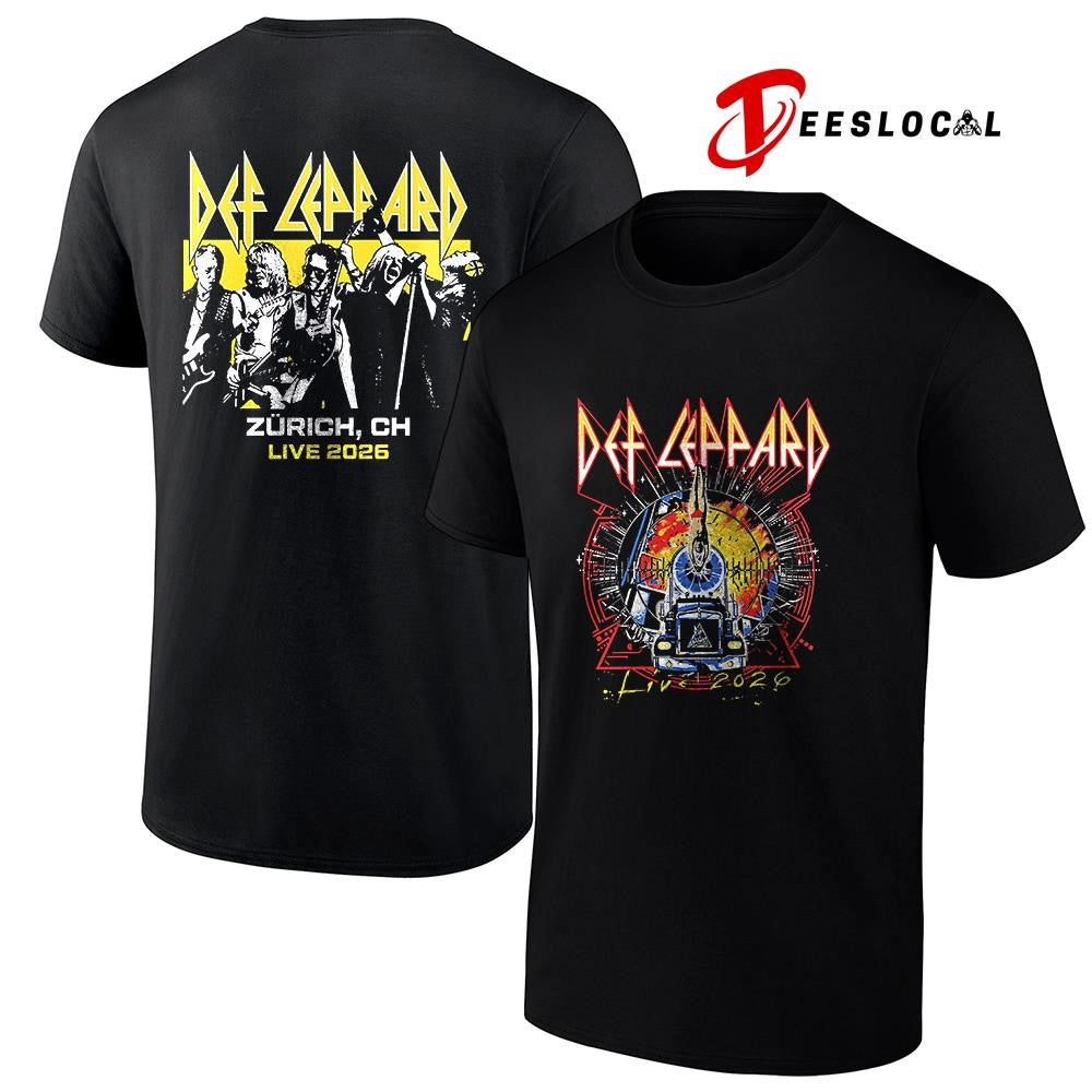 Def Leppard tour UK and EU Zurich Switzerland event shirt
