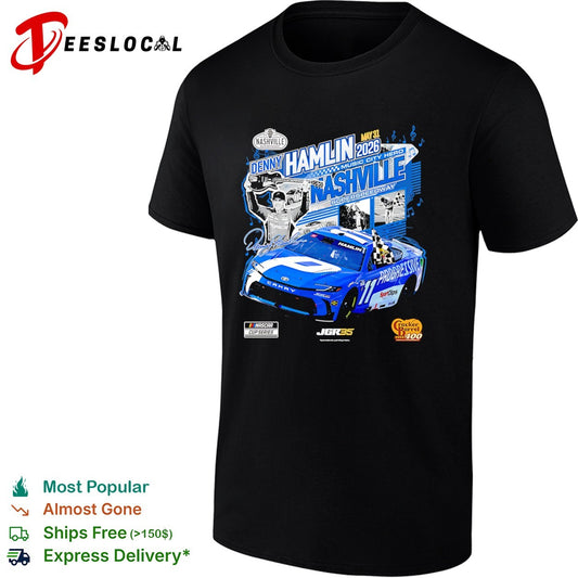 Denny Hamlin Nashville Superspeedway Cracker Barrel 400 NASCAR Cup Series 2026 shirt