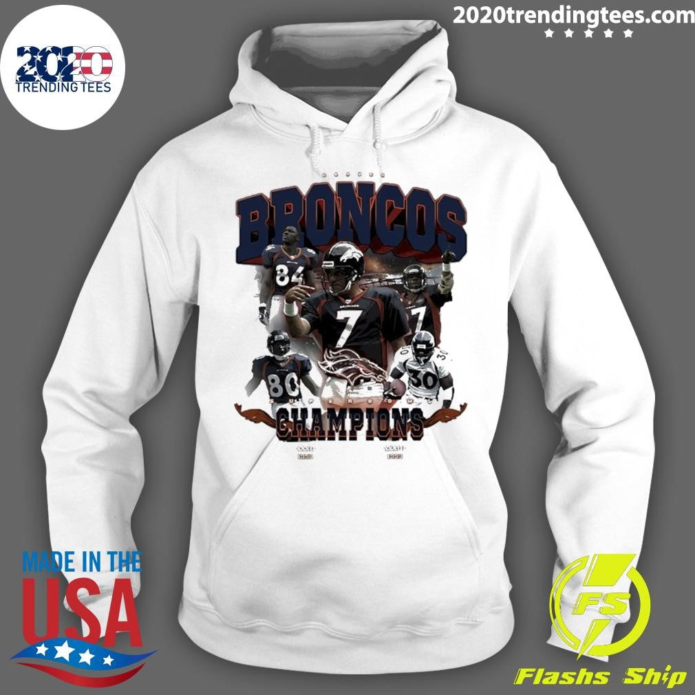 Denver Broncos Back To Back 1998 1999 Super Bowl Champions Shirt