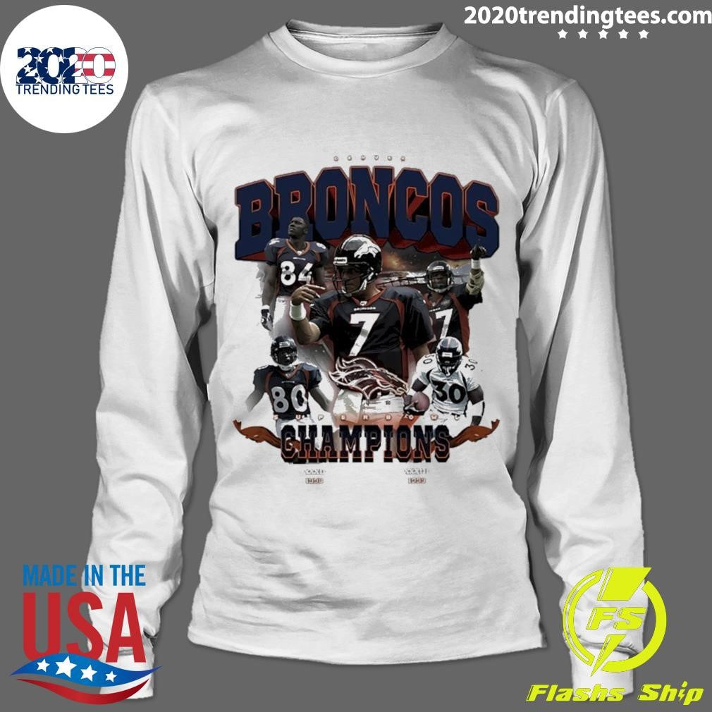 Denver Broncos Back To Back 1998 1999 Super Bowl Champions Shirt