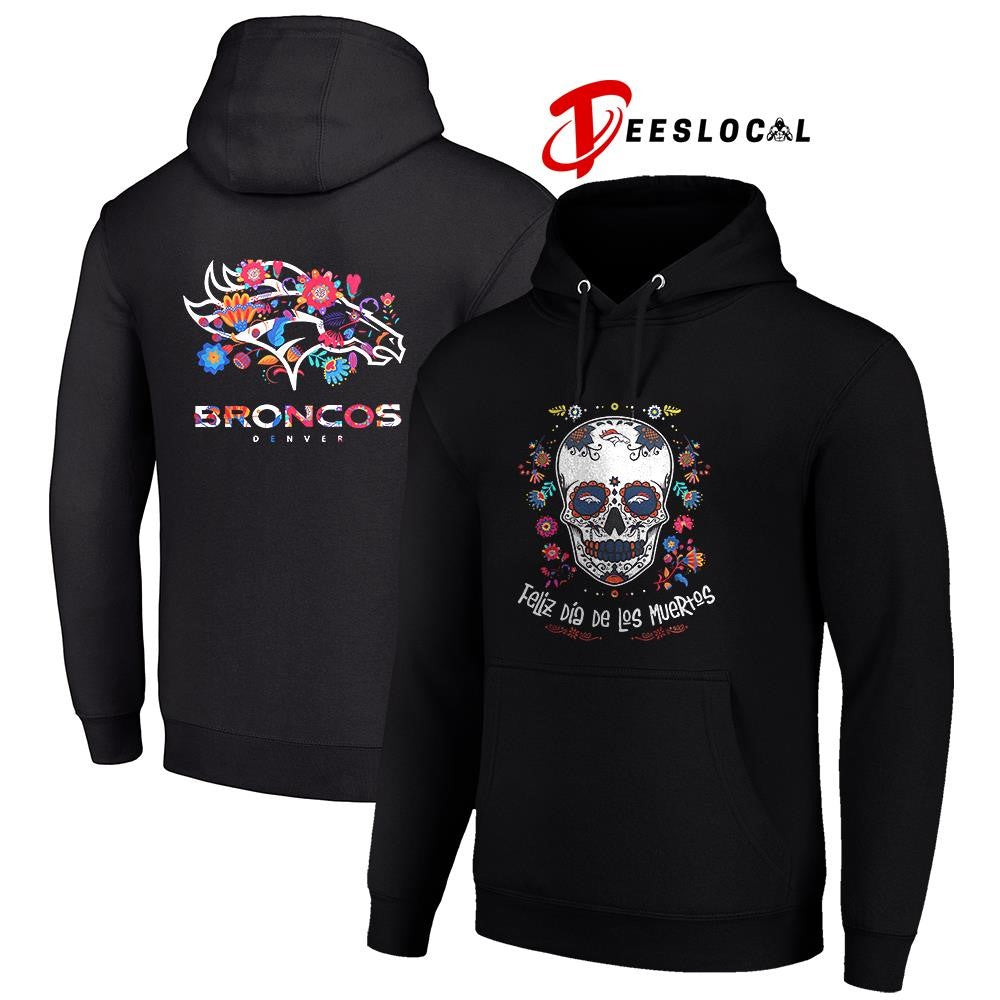 Denver Broncos Feliz dia de los muertos shirt