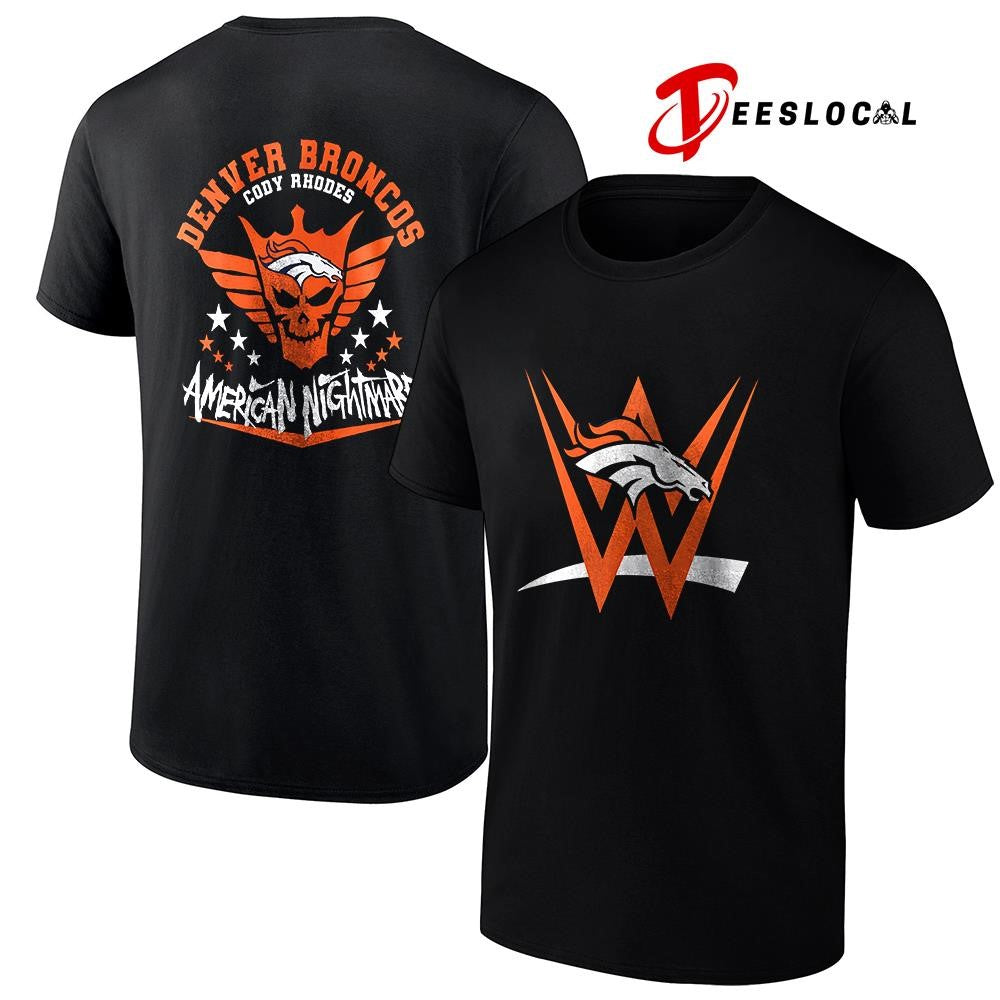 Denver Broncos x Cody Rhones American nightmare logo shirt