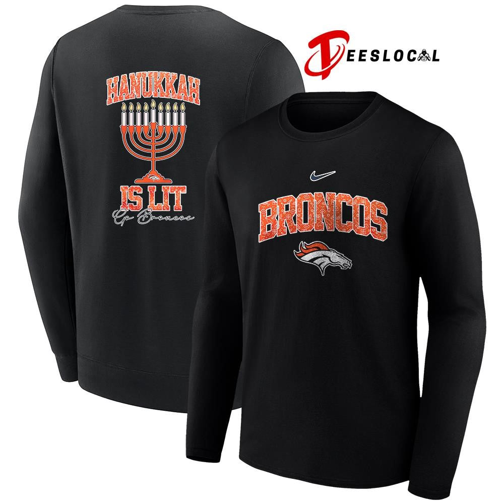 Denver Broncos x Happy Hanukkah is lit shirt