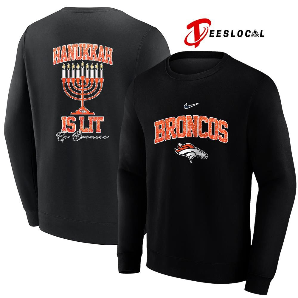 Denver Broncos x Happy Hanukkah is lit shirt