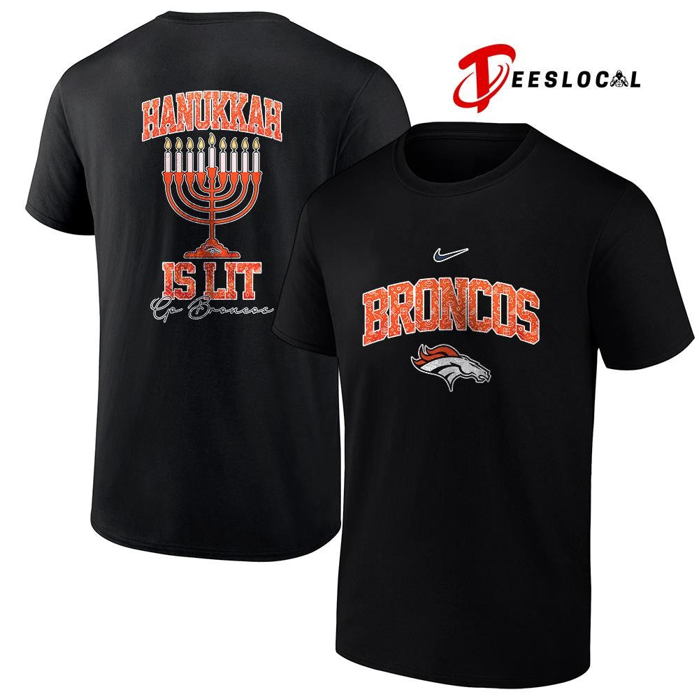 Denver Broncos x Happy Hanukkah is lit shirt