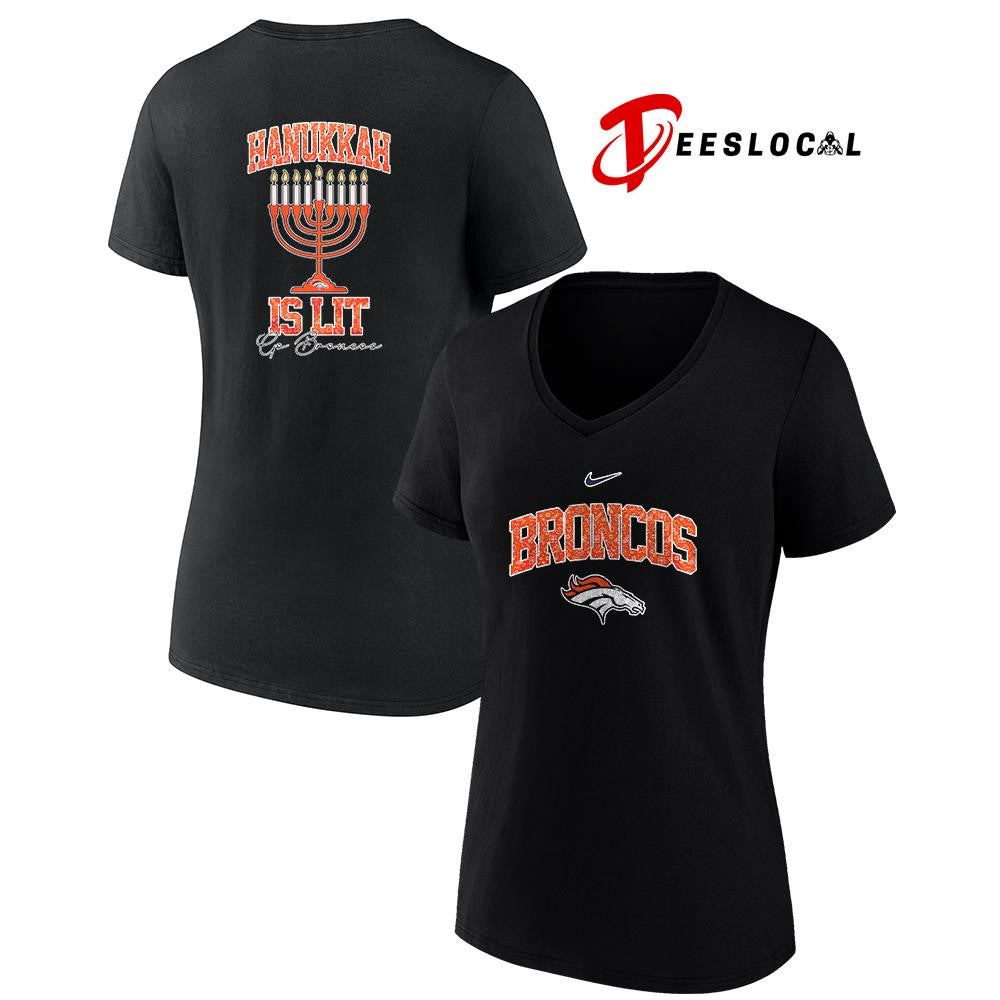 Denver Broncos x Happy Hanukkah is lit shirt