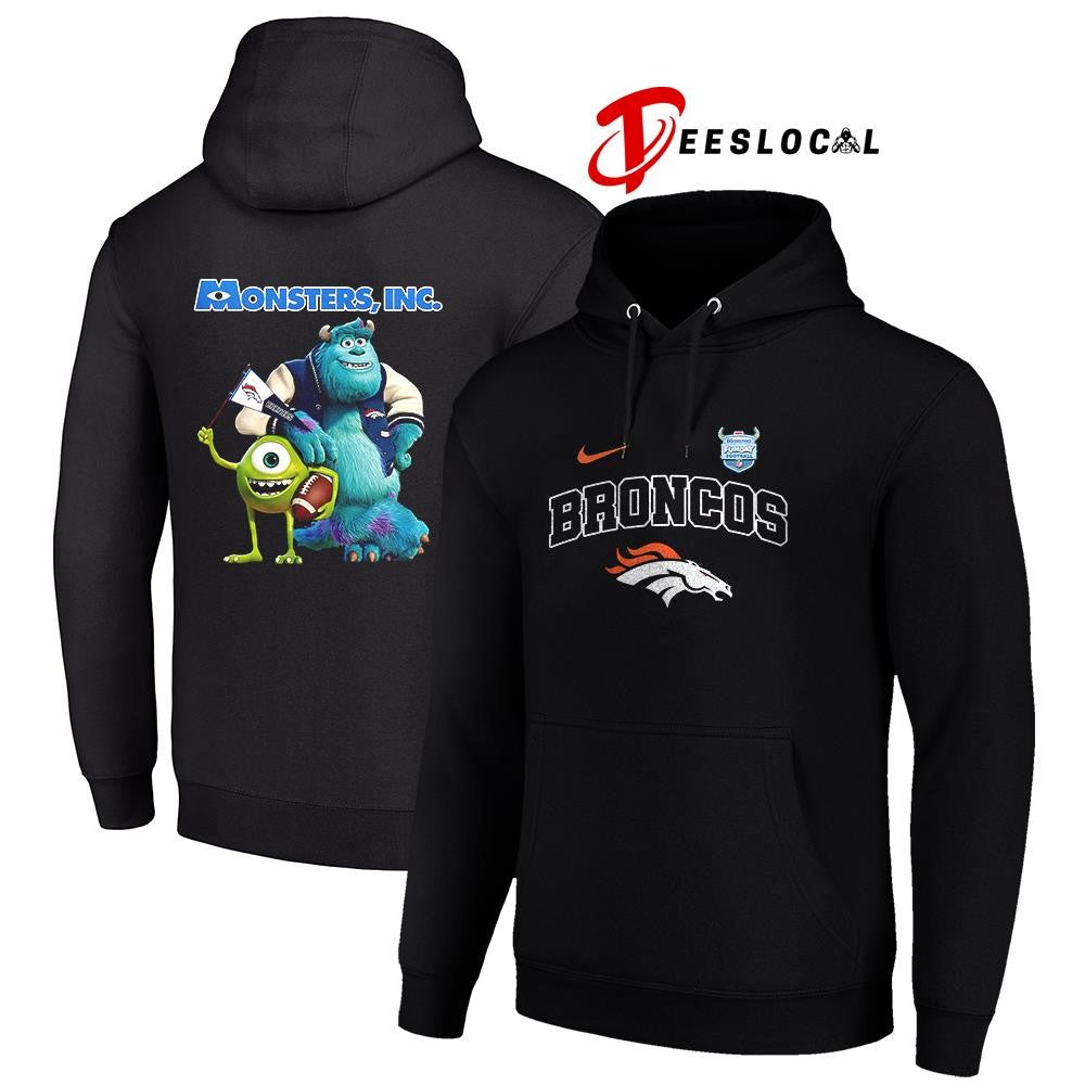 Denver Broncos x Monster Inc Funday cartoon shirt