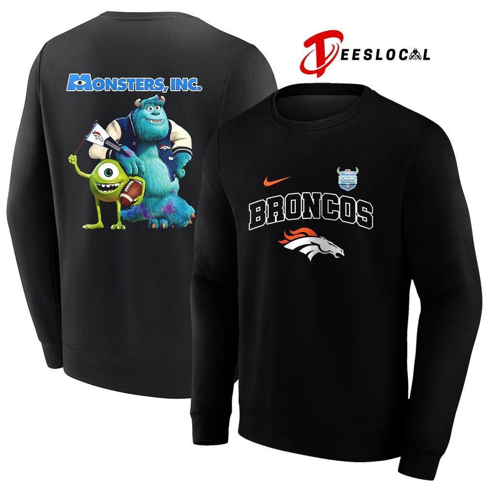 Denver Broncos x Monster Inc Funday cartoon shirt