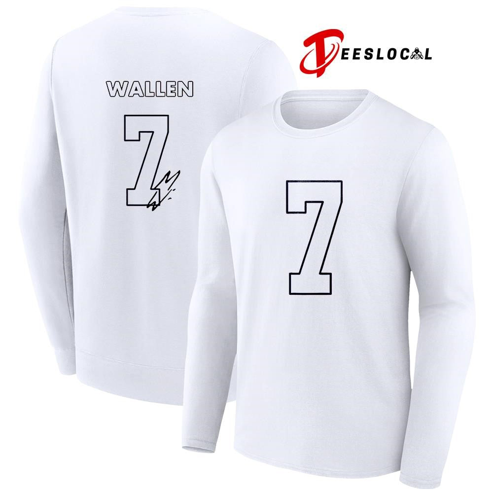 Denver Broncos x Morgan Wallen No 7 signature shirt