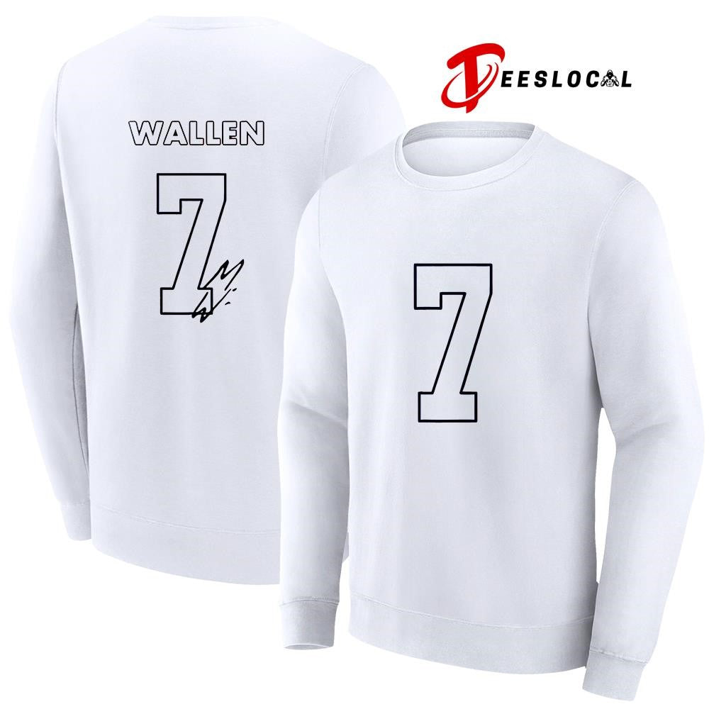 Denver Broncos x Morgan Wallen No 7 signature shirt