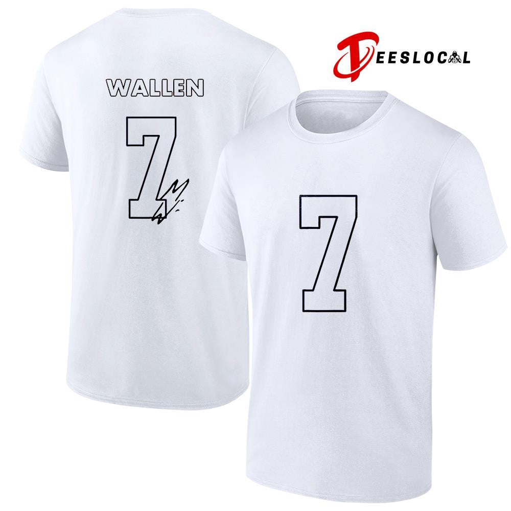 Denver Broncos x Morgan Wallen No 7 signature shirt