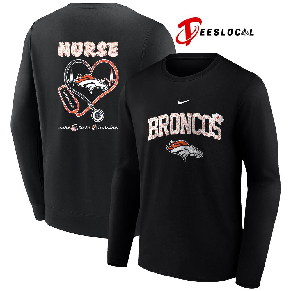 Denver Broncos x Nurse care love inspire logo shirt