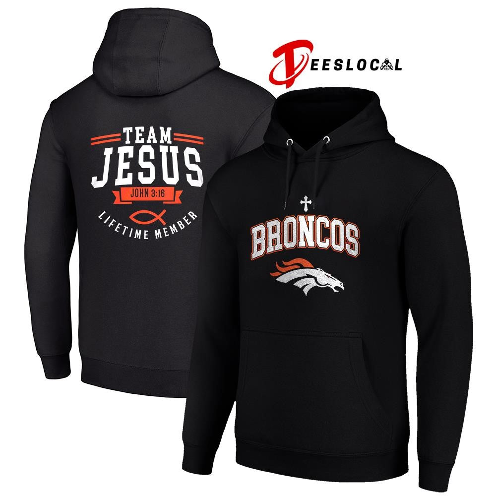 Denver Broncos x team Jesus lifetime member John 3 16 logo shirt