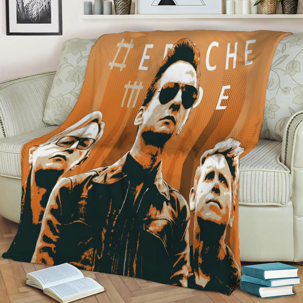 Depeche Mode Artwork Fleece Throw Blanket
