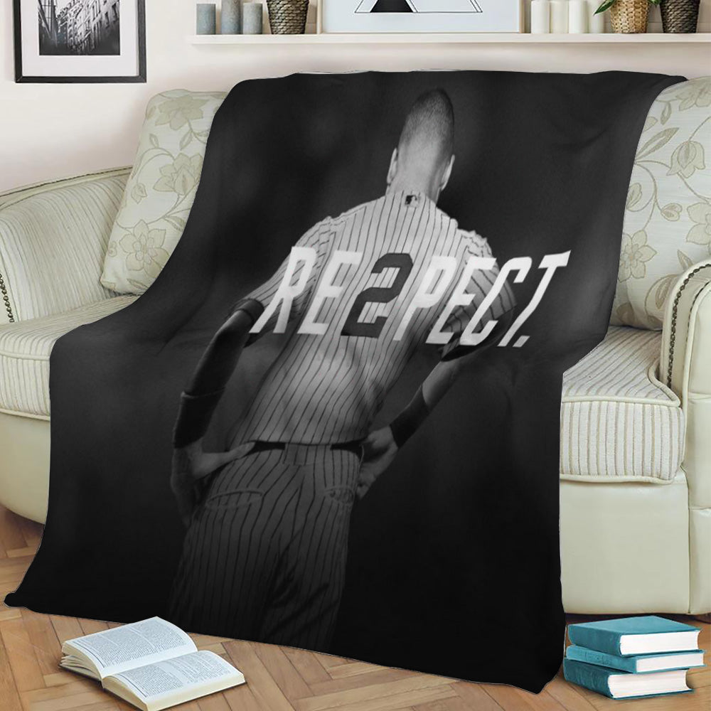 Derek Jeter Fleece Throw Blanket
