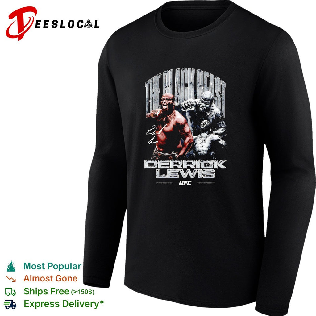 Derrick Lewis fierce beast nickname UFC poster shirt
