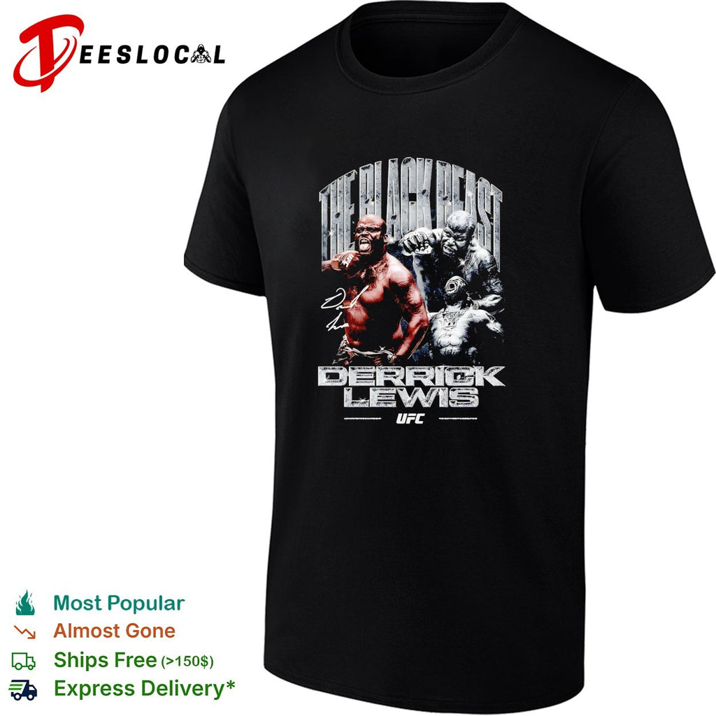 Derrick Lewis fierce beast nickname UFC poster shirt