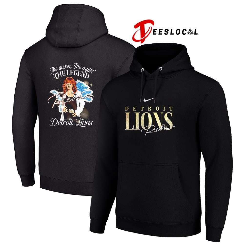 Detroit Lions x Reba McEntire the queen the myth the legend graphic shirt