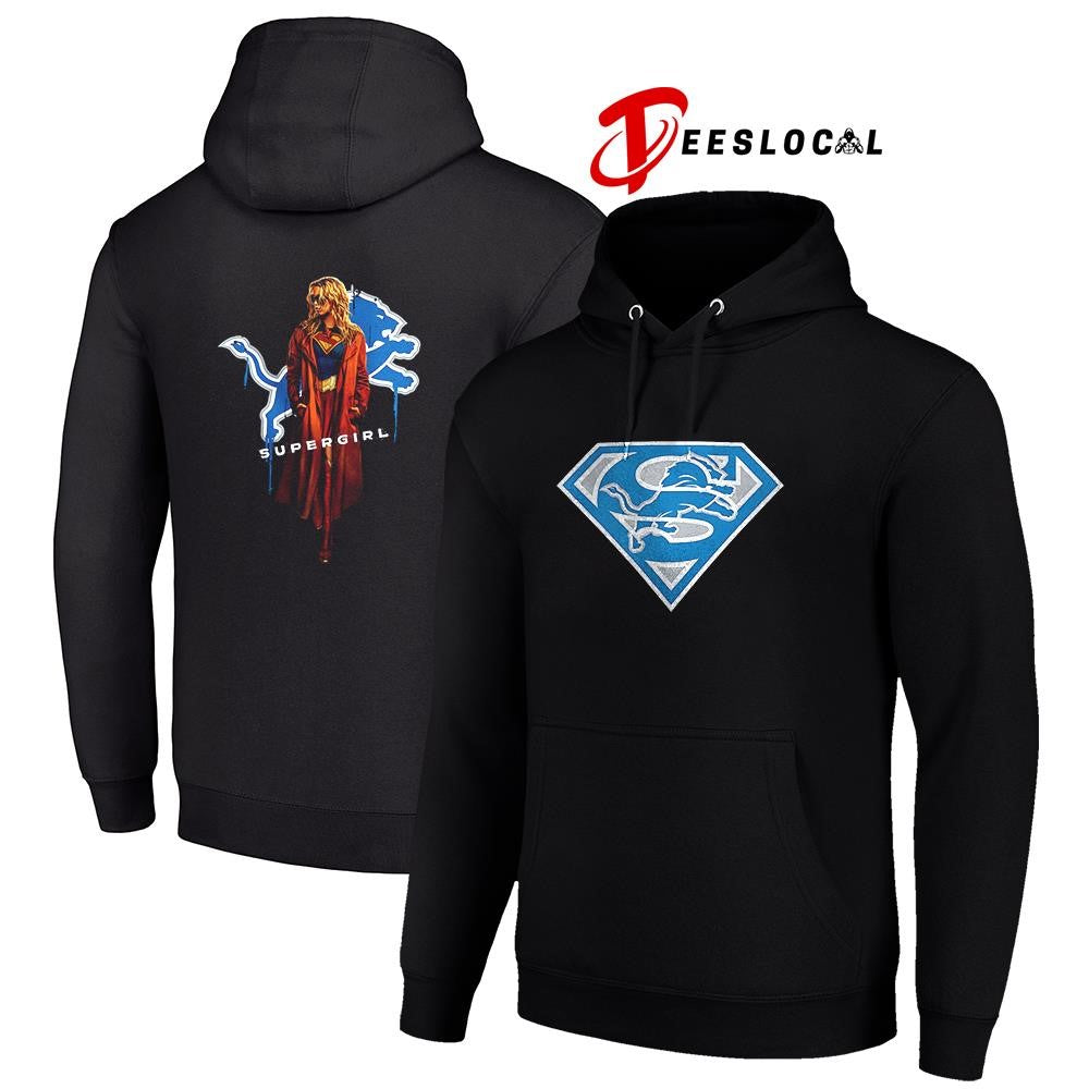 Detroit Lions x Supergirl graphic shirt
