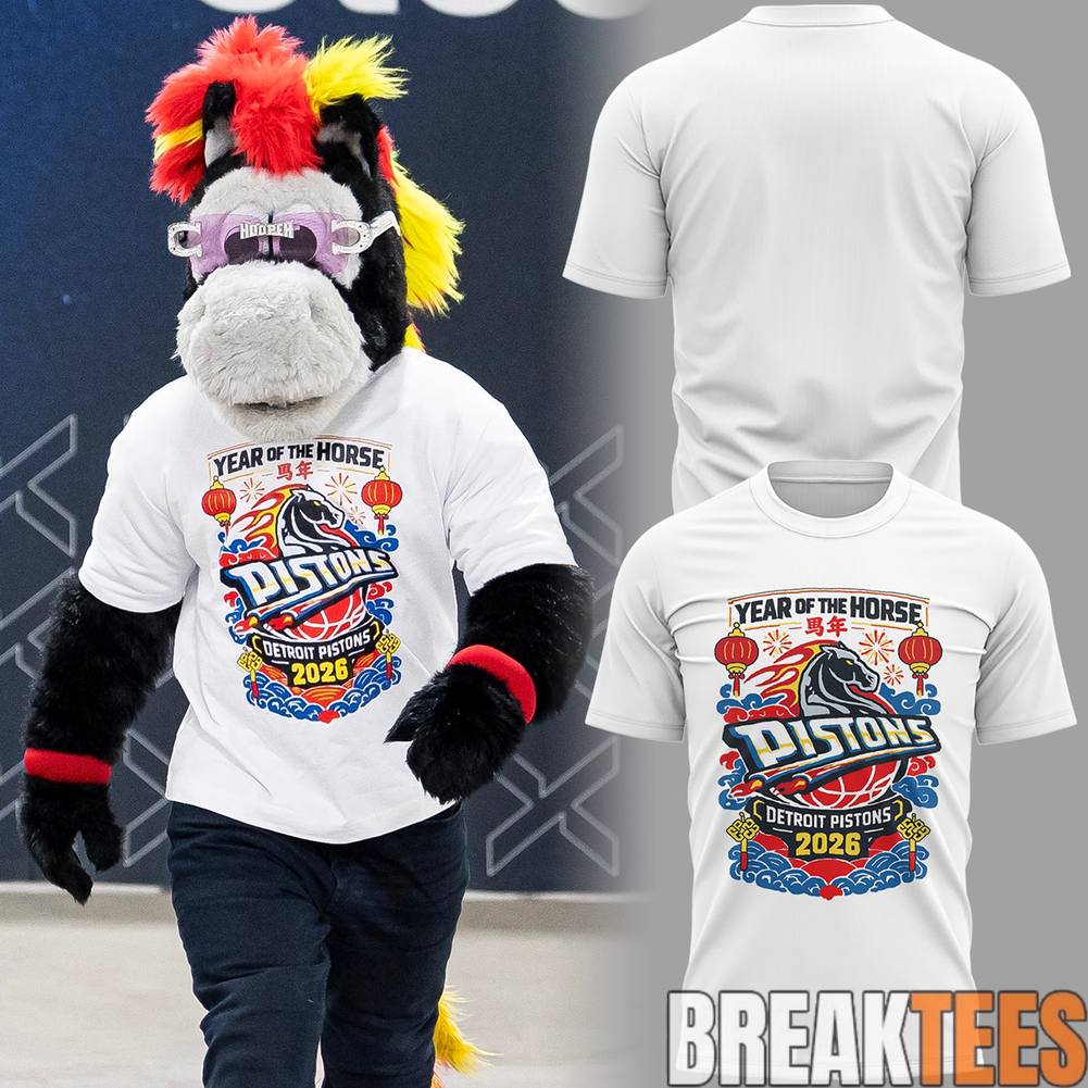 Detroit Pistons Year of the Horse 2026 Shirt