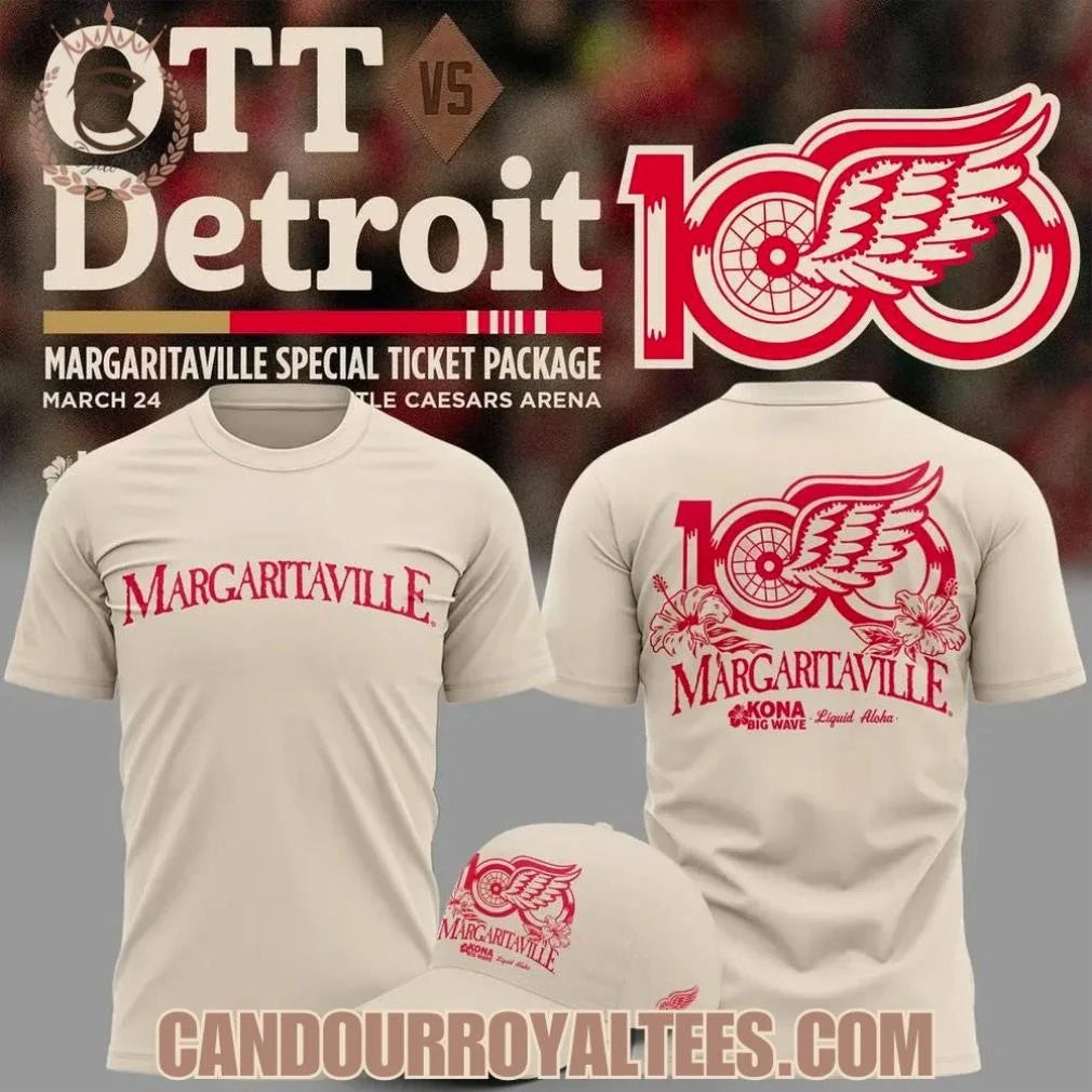 Detroit Red Wings Margaritaville Shirt