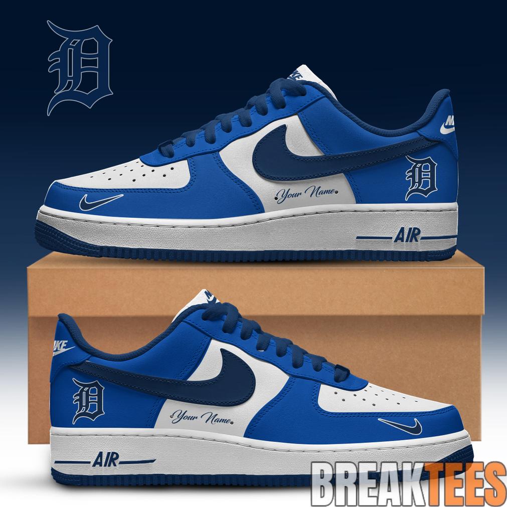 Detroit Tigers Special Edition Air Force 1 Low Custom For Fans