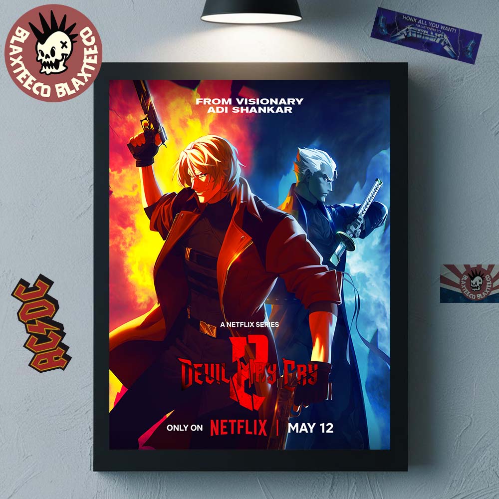 Devil May Cry Season 2 One Hell Of A Family Reunion Netflix Official Poster Canvas For Home Decor