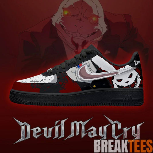 Devil May Cry White Rabit Design Air Force 1 Shoes