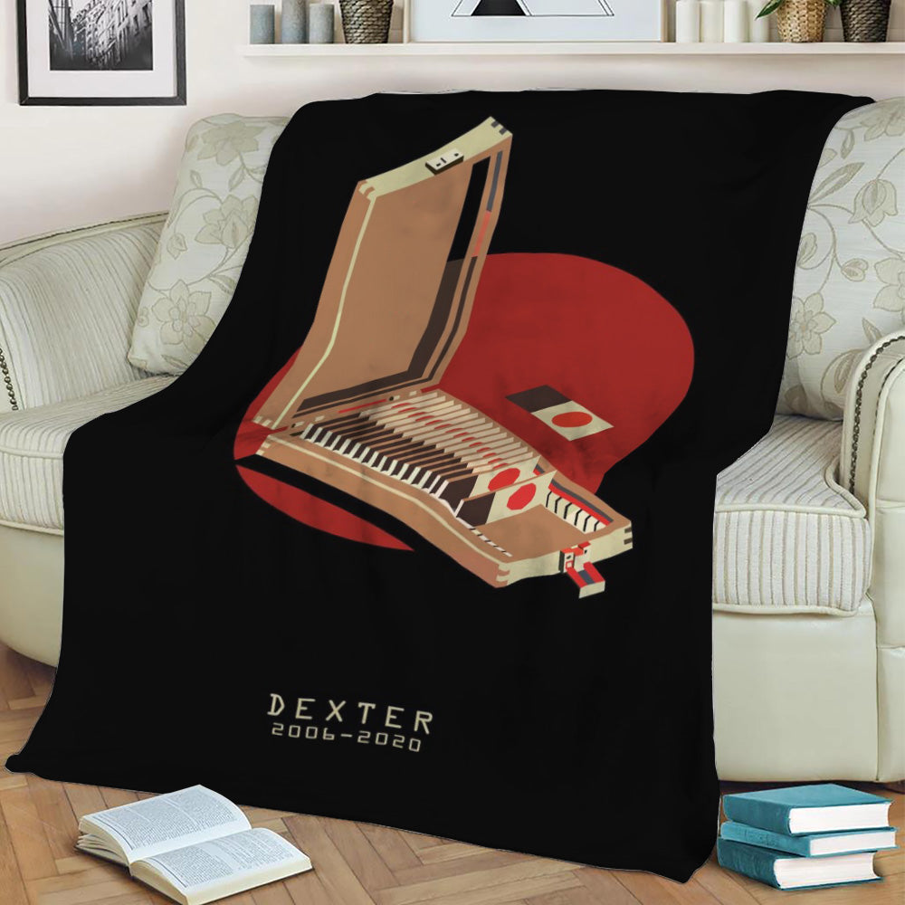 Dexter Blood Box Fleece Throw Blanket