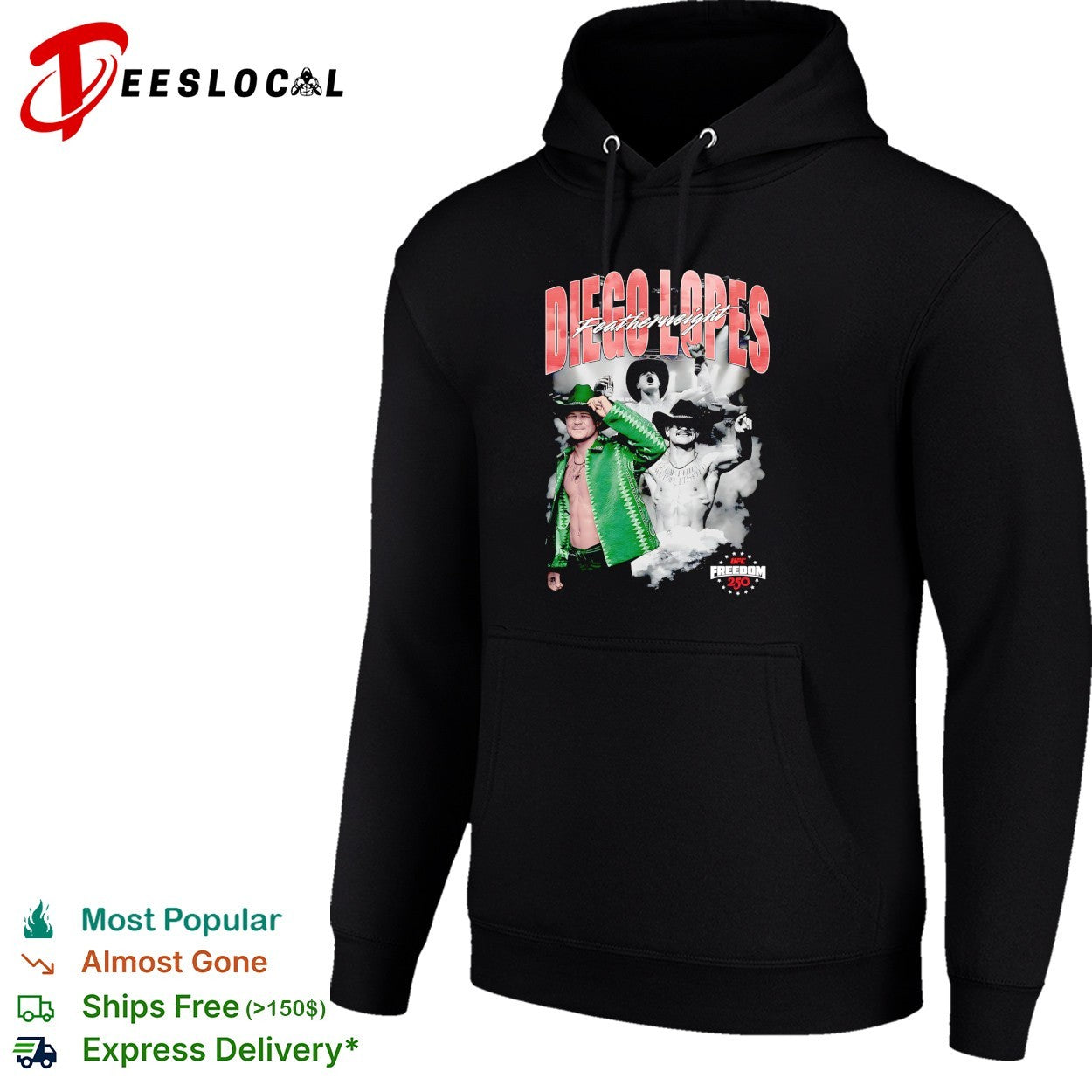 Diego Lopes featherweight UFC poster shirt