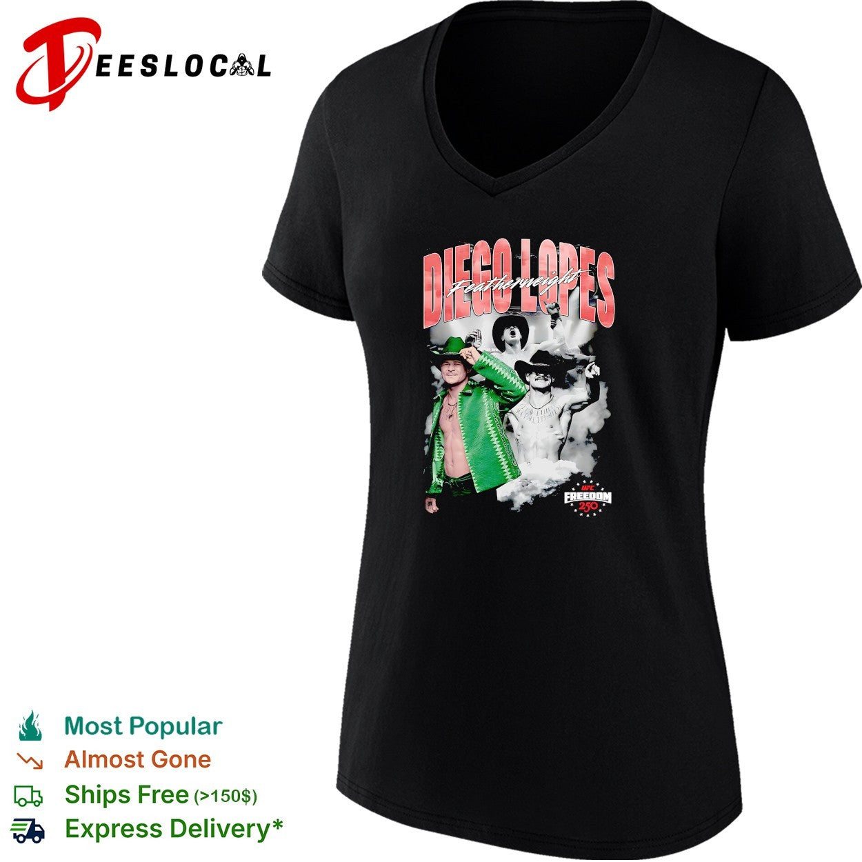 Diego Lopes featherweight UFC poster shirt