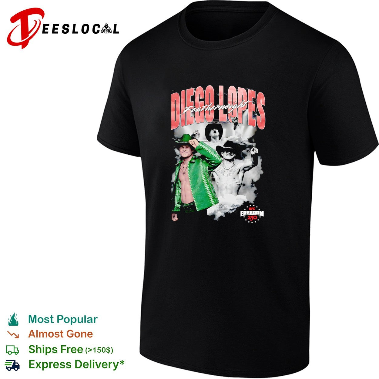 Diego Lopes featherweight UFC poster shirt