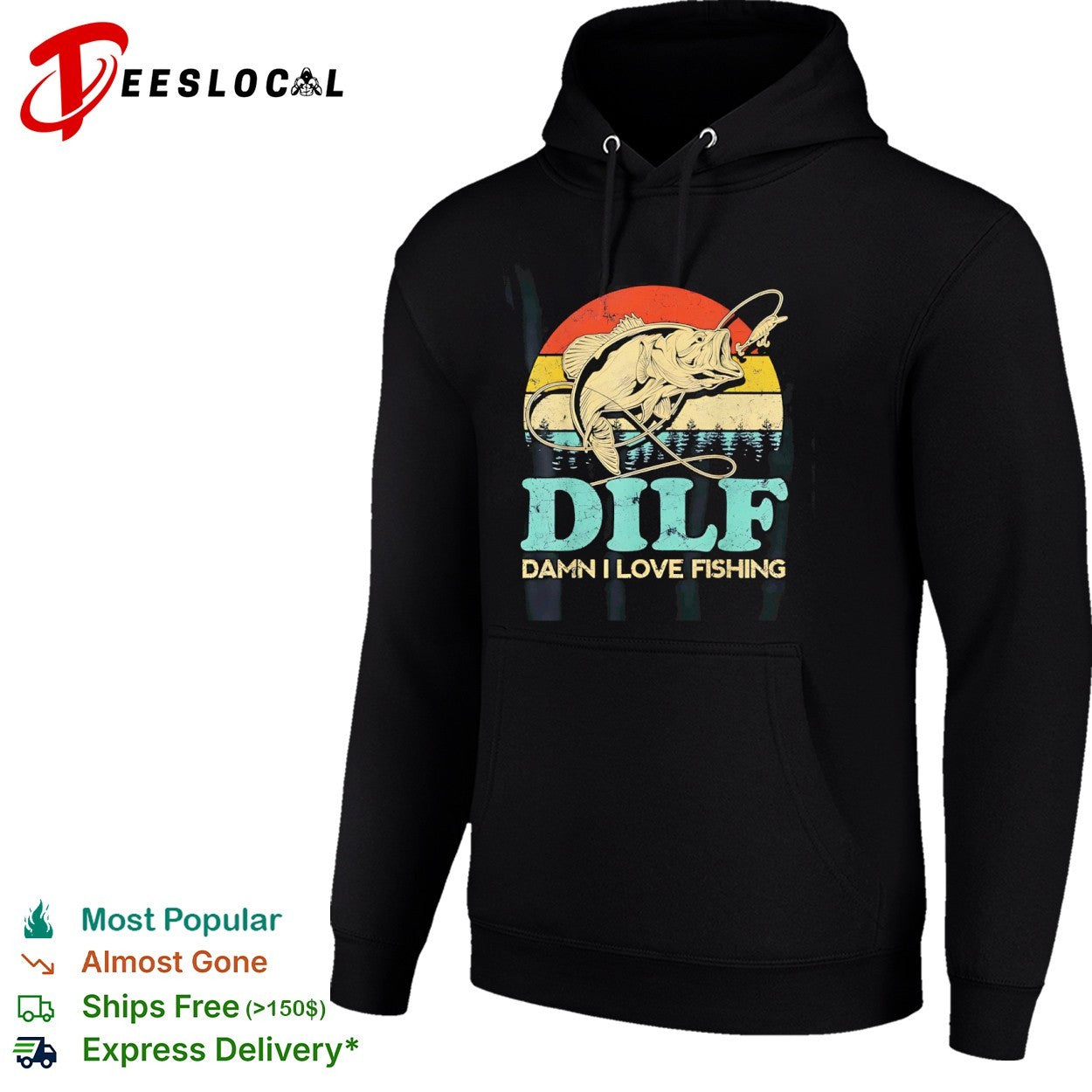 Dilf Damn I Love Fishing shirt