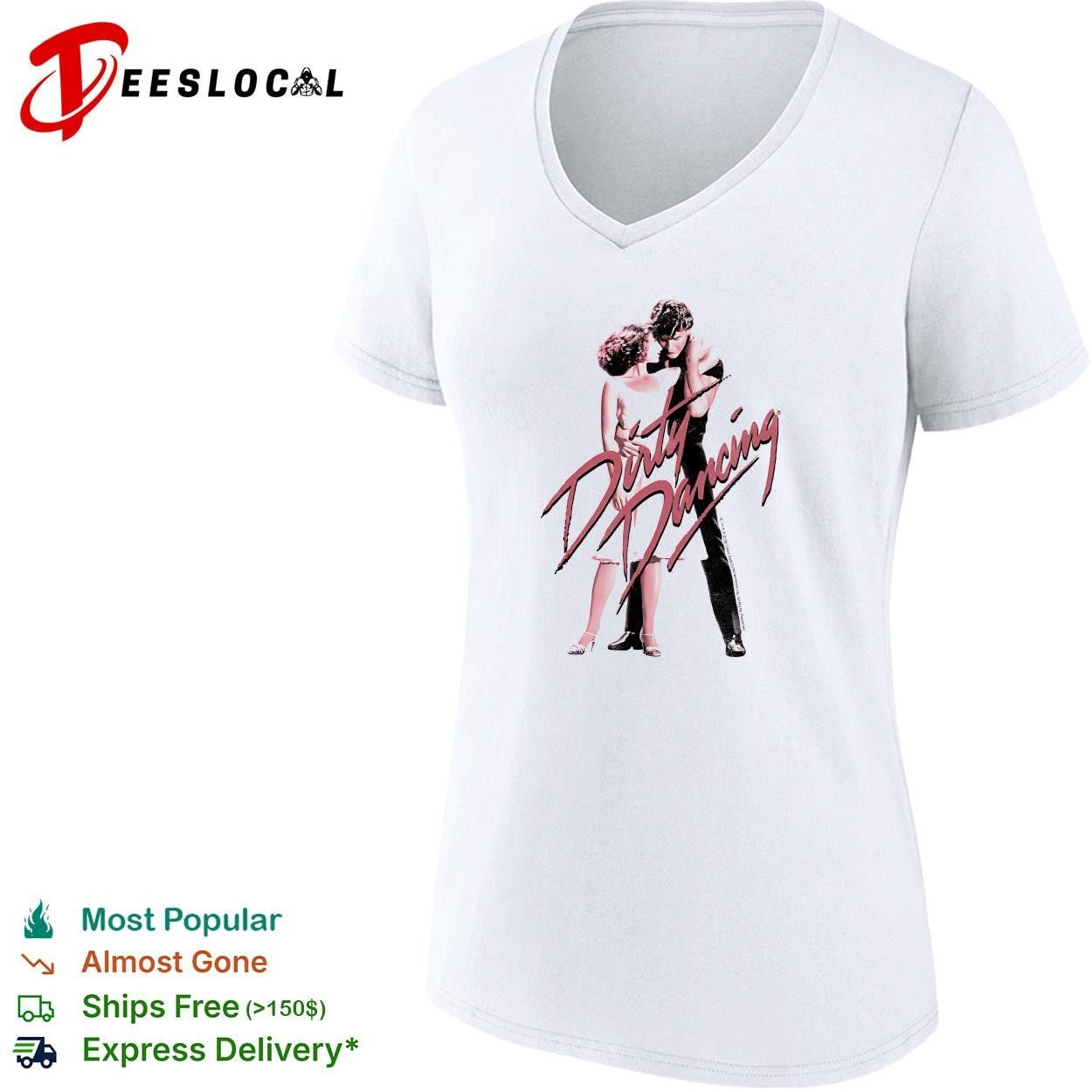 Dirty Dancing vintage dance couple poster shirt