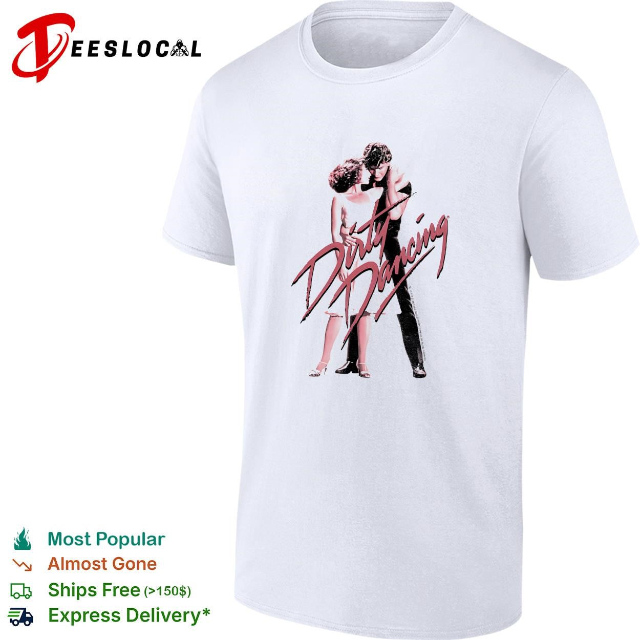 Dirty Dancing vintage dance couple poster shirt