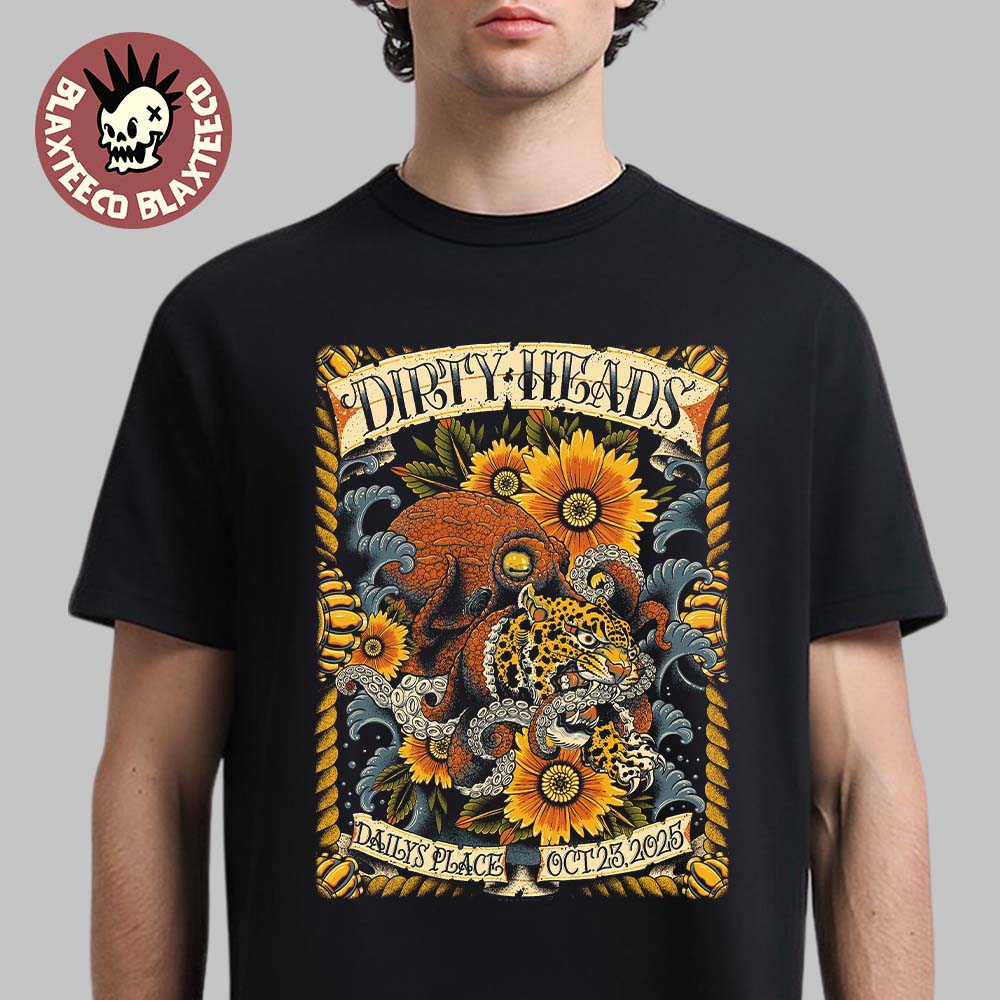 Dirty Heads Jacksonville Florida Runs 2025 Exclusive Poster For Daily’s Place On October 23 2025 T-Shirt