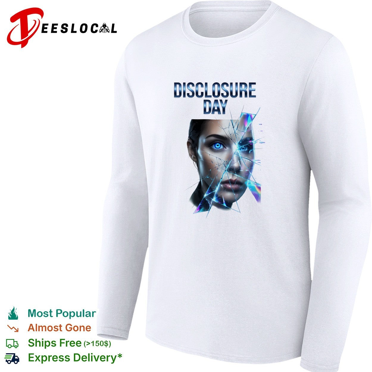 Disclosure Day shattered reflection futuristic eye concept shirt