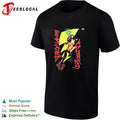 Discord Adams punk girl lightning bolt green hair comic art shirt