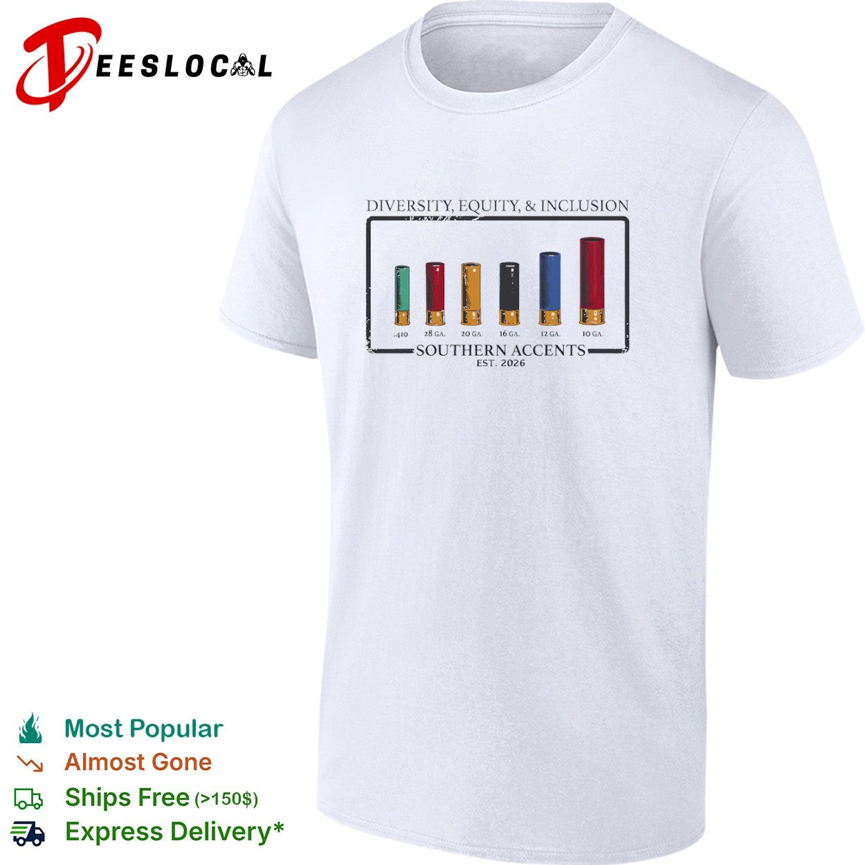Diversity Equity and Inclusion Southern Accents Shotgun Shells shirt