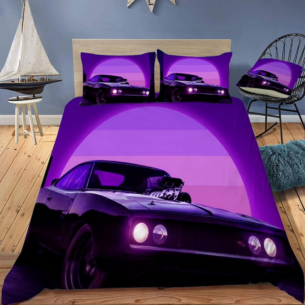 Dodge in full moon Bedding Set (Duvet Cover & Pillow Shams)