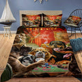 Dog Playing Poker Game Bedding Set (Duvet Cover & Pillow Shams)