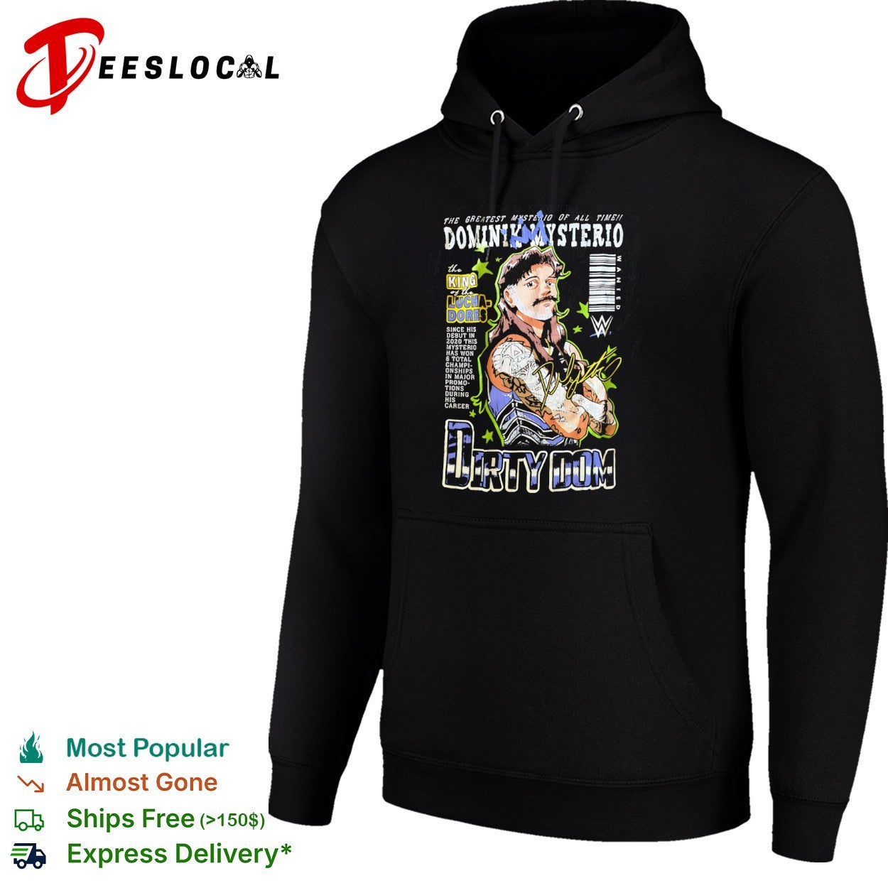Dominik Mysterio WWE Dirty Dom the King of the Luchadores Greatest Mysterio shirt