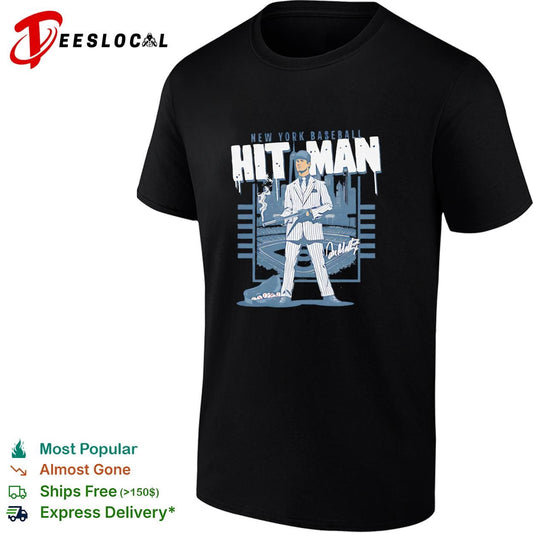 Don Mattingly New York Yankees hitman caricature graphic shirt