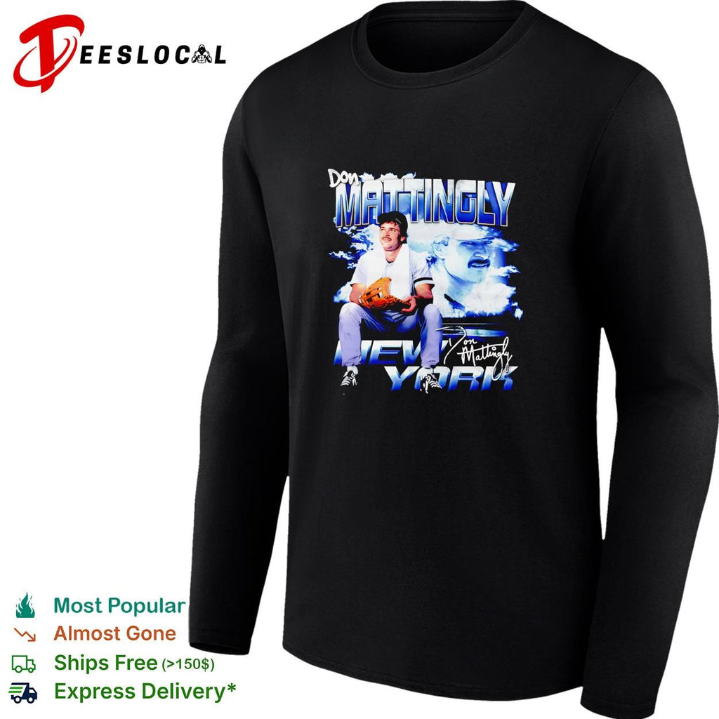 Don Mattingly New York Yankees signature vintage script shirt