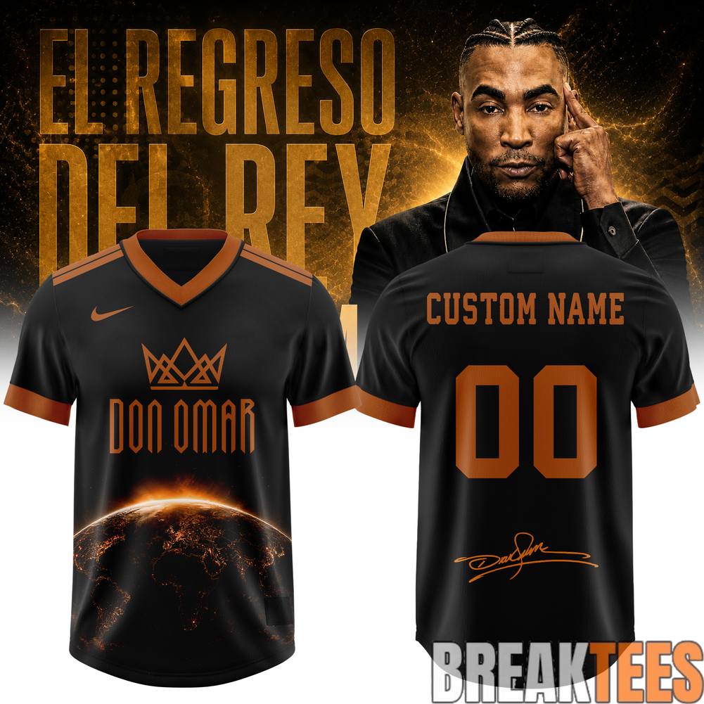 Don Omar El Regreso Del Rey World Tour 2026 Football Jersey