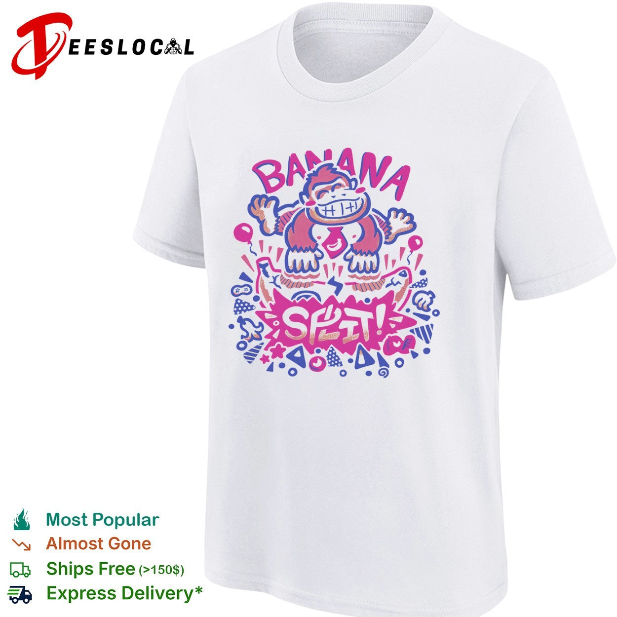 Donkey Kong Nintendo Banana Split Pop Culture shirt