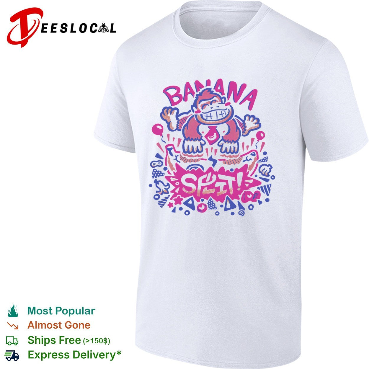 Donkey Kong Nintendo Banana Split Pop Culture shirt