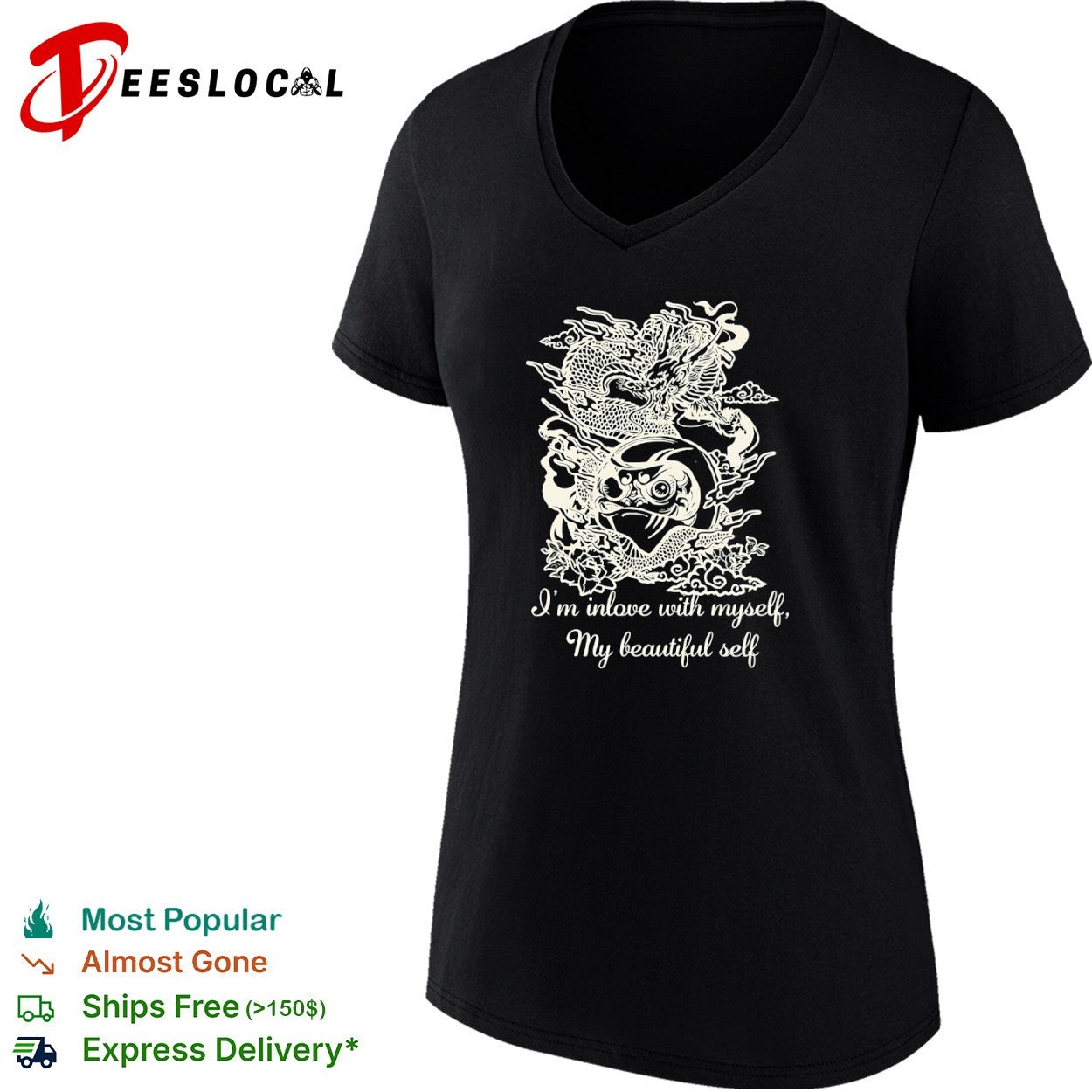 Dragon Daruma I am inlove with myself My beautiful self shirt